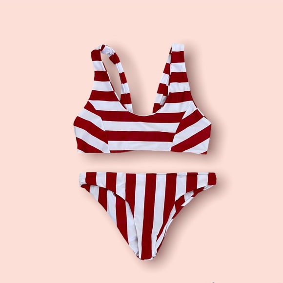 Zaful Other - ❌ SOLD ❌ Red Striped Bikini